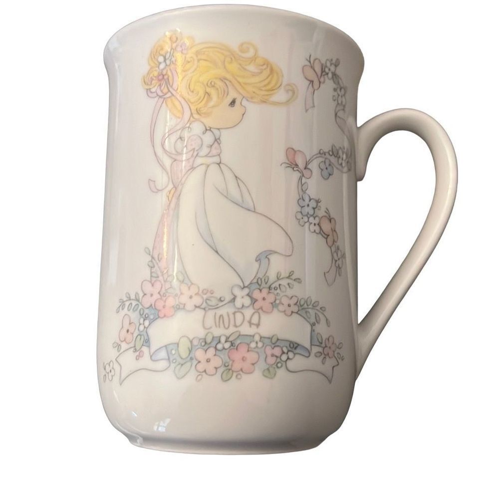 Enesco Precious Moments "Linda" 1993 Personalized Mug NIB